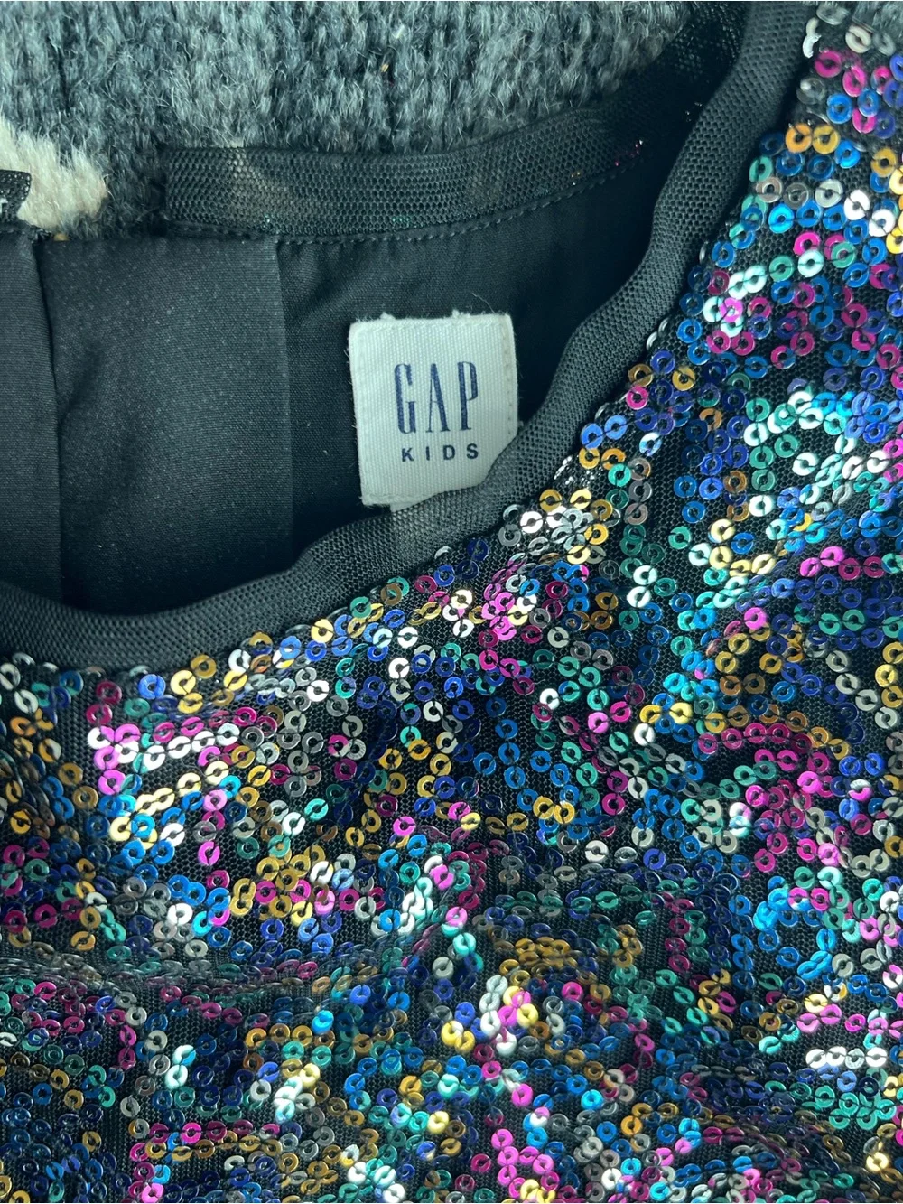 Gap Kids Multicolor Sequin Dress- size Medium